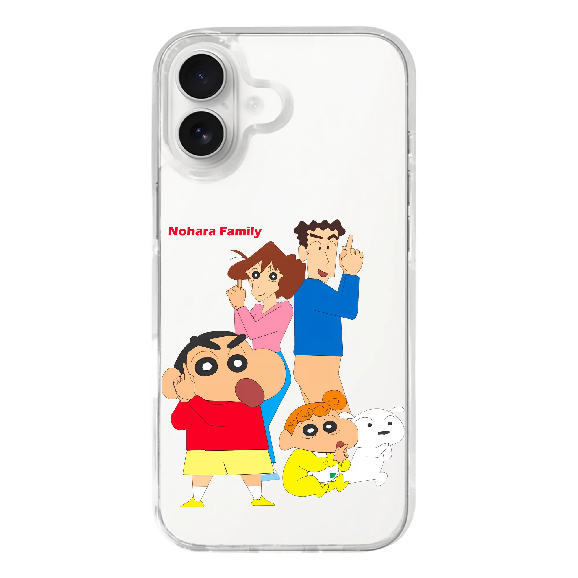 クレヨンしんちゃん グッズ 野原 ひろし - iPhone 17シリーズ 透明スマホケース – 薄型・耐衝撃・精密フィット保護カバー